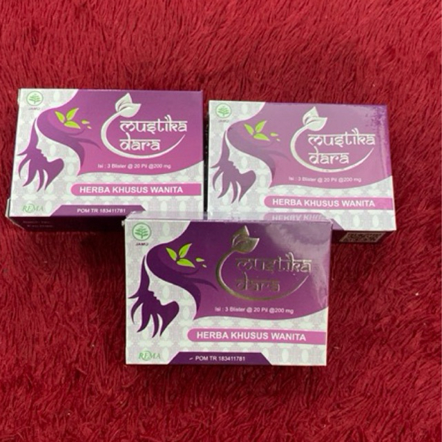 Mustika Dara Original Kemasan Baru Ungu BPOM TR183411781 ( HARGA ECERAN )