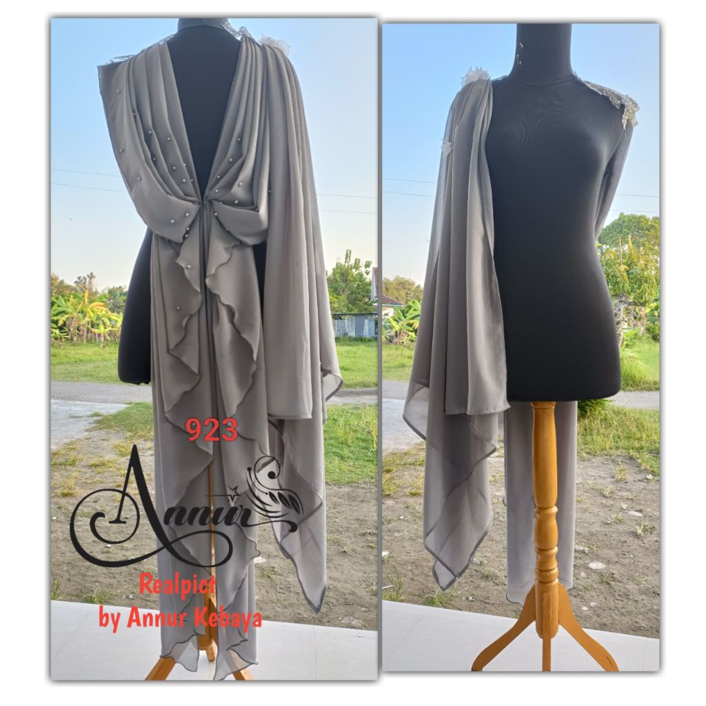 REALPICT 923 selendang kebaya hiasan kebaya hiasan bahu variasi bahu drapery kebaya hiasan gaun vari