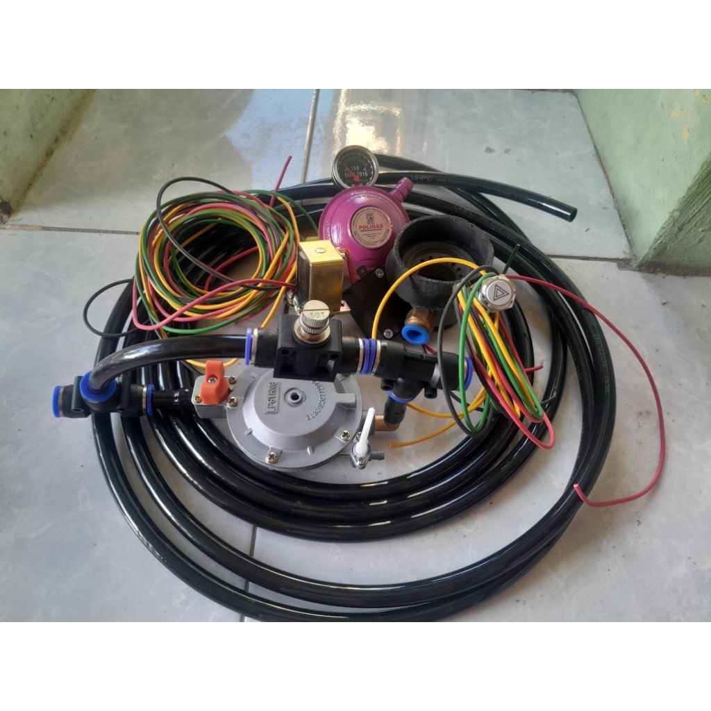 KIT KONVERTER HYBRID ELEKTRIK BBG FULL SET 1 TABUNG ,POWER AKSELERASI MOBIL BERTENAGA SEPERTI BBM