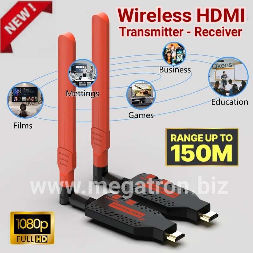 Wireless HDMI transmitter-receiver up to 150m (support 1 TX ke 4 RX)