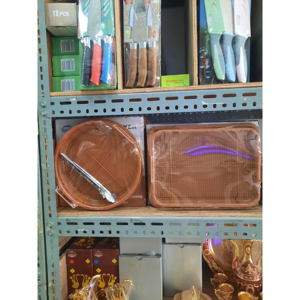 peniris makanan gold peniris gorengan sayur bulat kotak