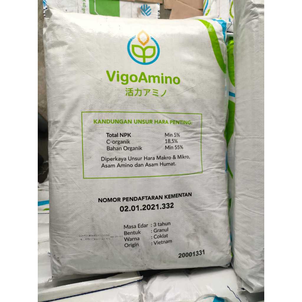 PUPUK VIGO AMINO 25KG ASAM HUMAT, VITAMIN, DAN ASAM AMINO