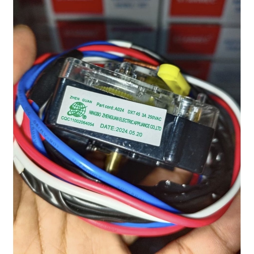 Timer Mesin Cuci Sharp Original Hitam DXT45 3 Kabel