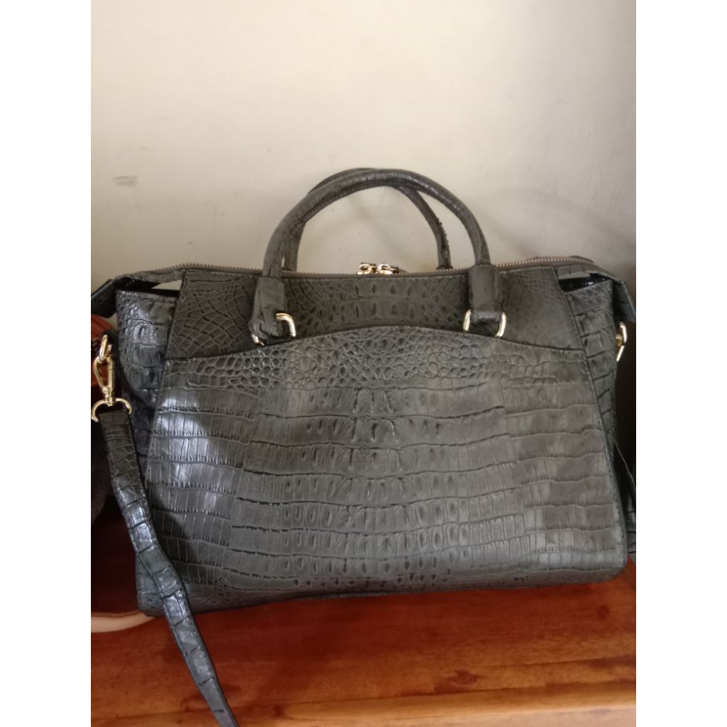 PL tas branded KULIT BUAYA ASLI stefano conti