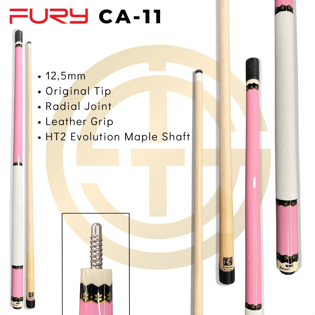 Fury CA-11  HT2 Evolution Maple  Shaft New - Stick Billiard Play