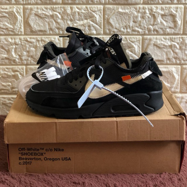 THE TEN Nike Air Max 90 x Off White Black (100% Authentic)