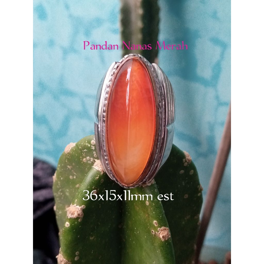 Batu Pandan Nenas merah natural