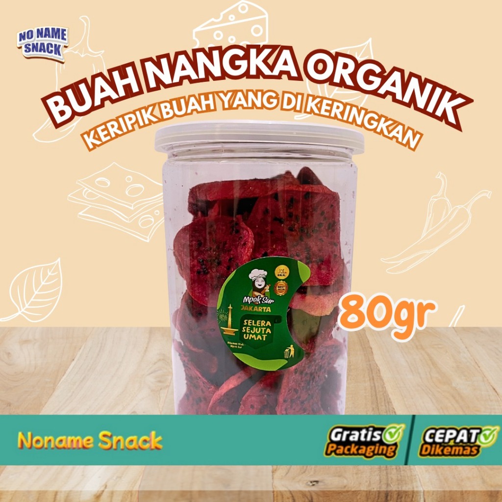 NoName Snack - Kripik Buah Naga Organik 80g