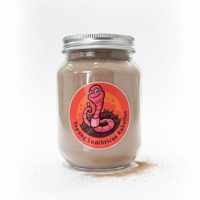 Cacing Tanah Tepung 120 Gram – Bahan Herbal Tradisional Kesehatan Tubuh