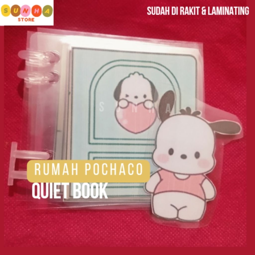 Quiet Book Rumah pochaco / paper doll house rumah pochaco / paper doll book rumah pochaci