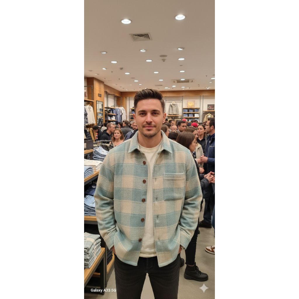 kemeja sherpa bulu tebal