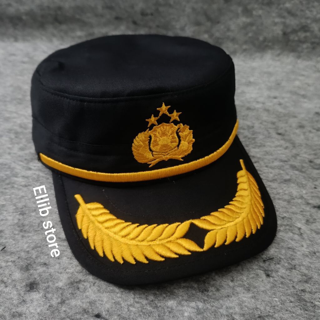 Topi Komando PAMEN POLRI Premium / Fieldcap PAMEN POLRI Premium / Topi PAMEN POLRI