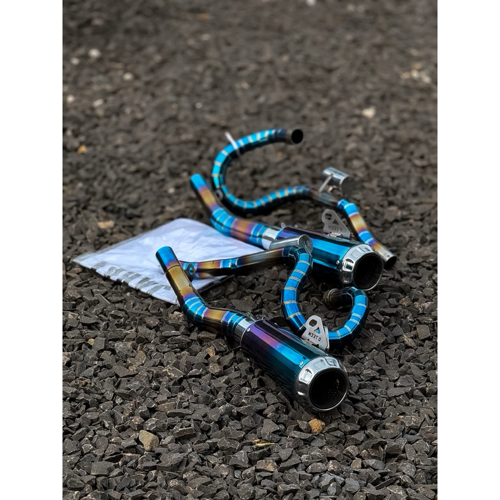 knalpot KLX / DTX ,model GTX pro leher U titanium
