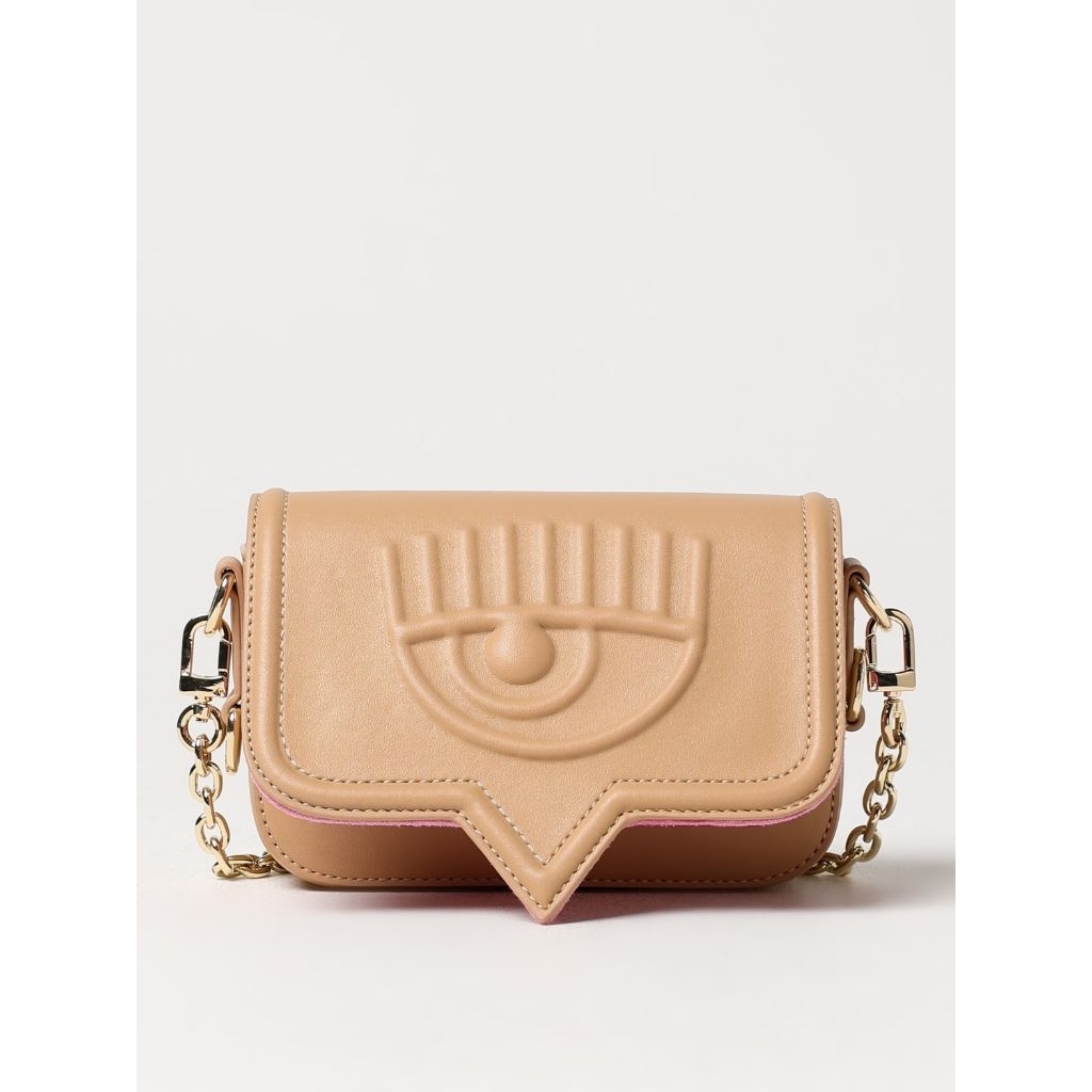 Chiara Ferragni Eyelike Shoulder Bag Color Beige