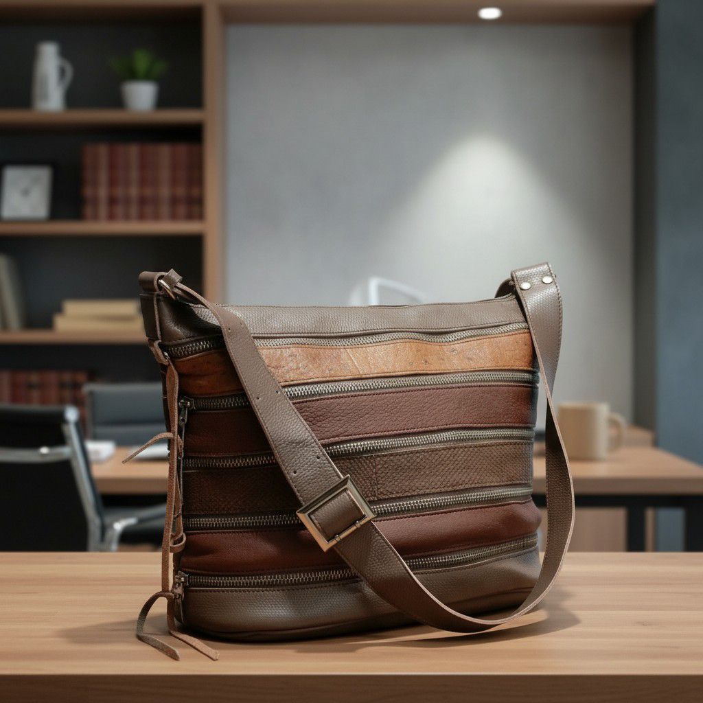 Tas Wanita Patchwork Sling Shoulder Bag kulit asli Second Branded