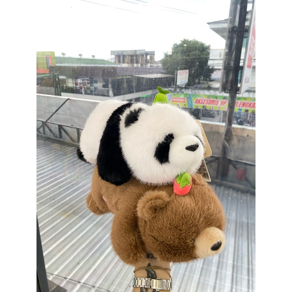 Miniso Posture plush Toy / bear panda / mainan anak boneka