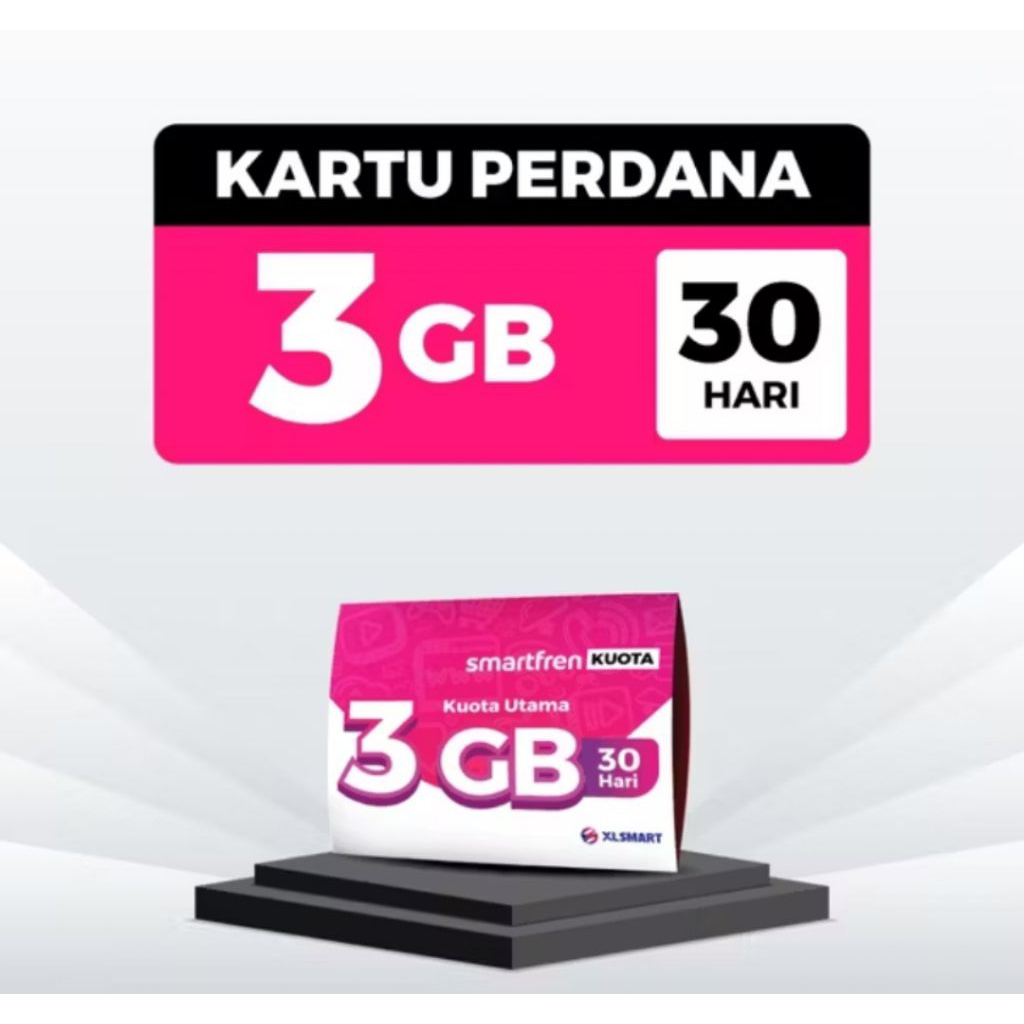 KARTU PERDANA SMARTFREN 3GB SIAP PAKAI