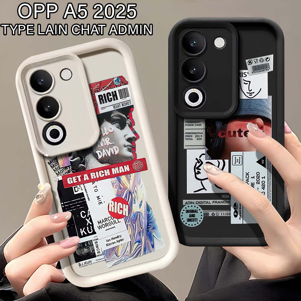 Softcase Rubber Oppo A5 2025 - Case Hp Oppo A5 2025 - Case Terbaru Oppo A5 2025 - Softcase Pro Camer