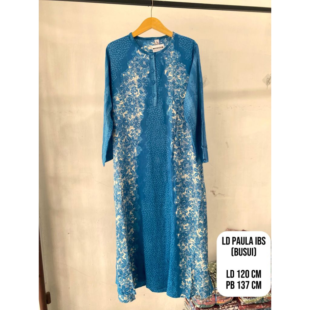 LUZA ~ Long Dress/Daster Busui Paula by Batik Luza