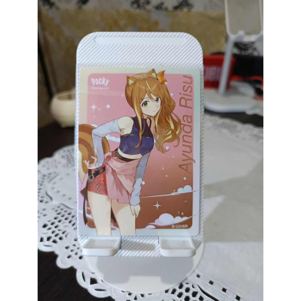 Photocard Ayunda Risu hololive x pocky