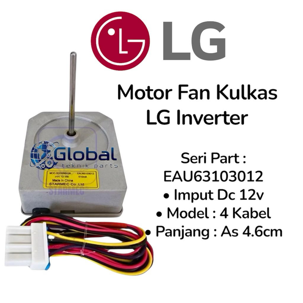 Kipas Fan Kulkas LG Inverter 2 Pintu EAU63103012