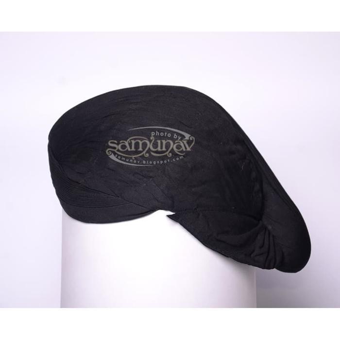 ASLI BLANGKON JOGJA MATARAMAN ALUS HITAM POLOS READY STOCK