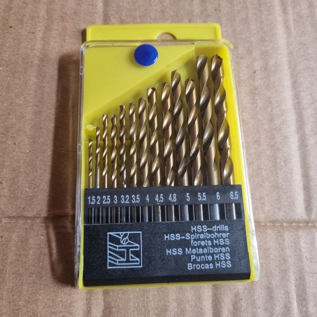 Mata Bor Besi Mata Bor Kayu 1 set isi 13 pcs Mata Bor