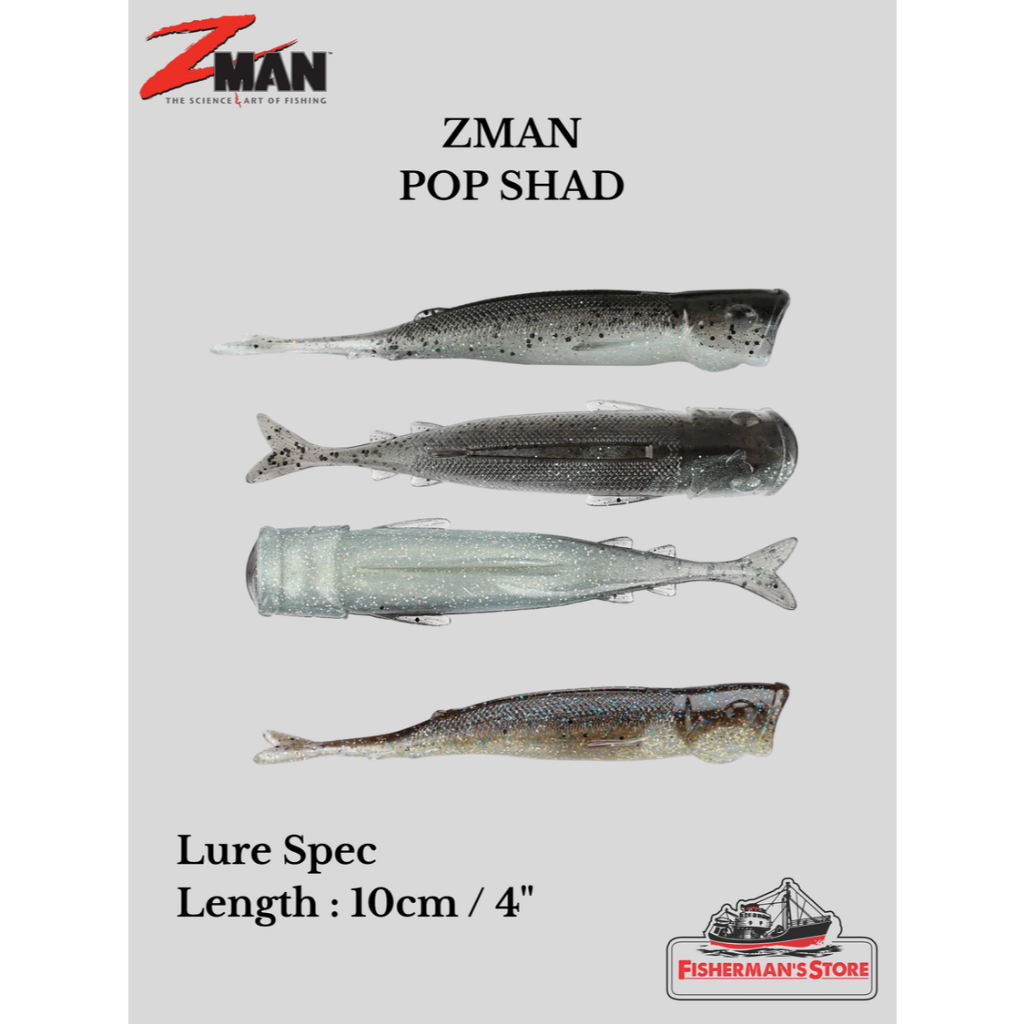 SOFT LURE ZMAN POP SHADZ