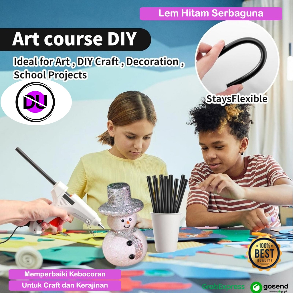 Lem Bakar Lem Tembak Kecil Besar Hitam Lem Bakar Tambal Ember Super Kuat Lem Bakar Hitam Jerman Lem 