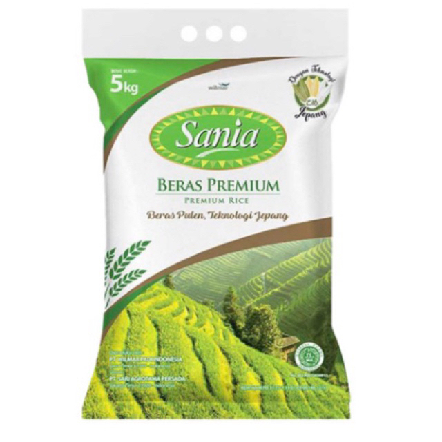 Sania Beras Premium 5000 g Murah