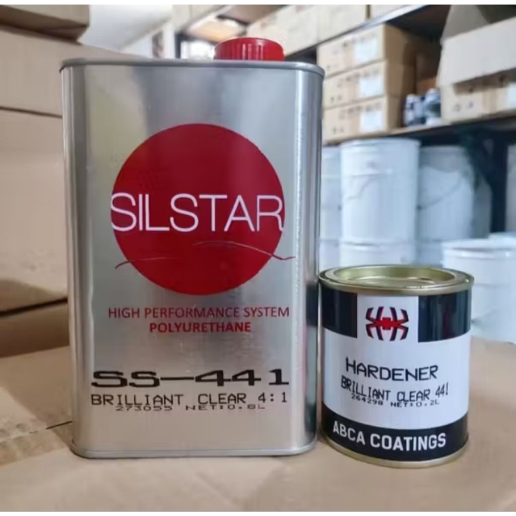 Clear Coat PU Silstar SS-441 ll Briliant Clear 4:1 1liter set