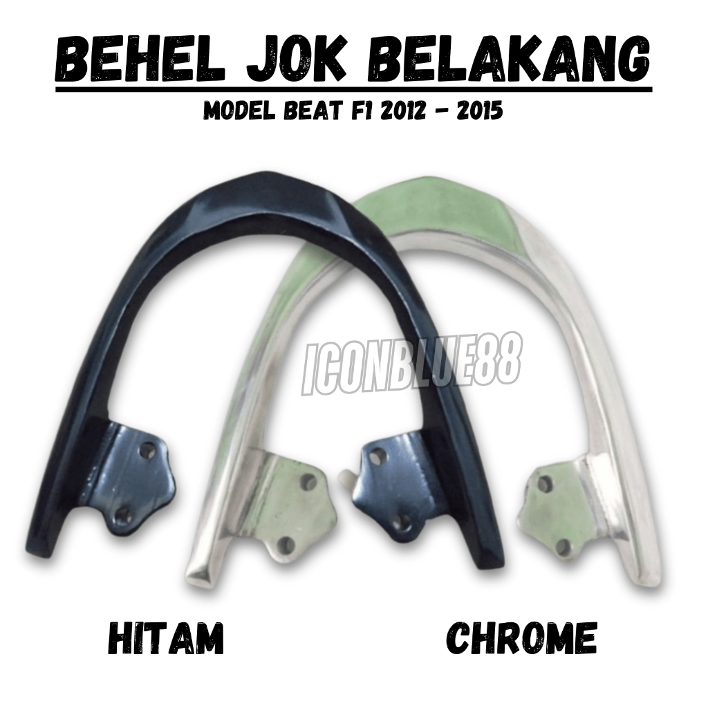 iconblue88 BEHEL BEGEL PLANGER PEGANGAN HANDLE JOK BELAKANG Bahan Aluminium BEAT FI-F1 2012-2015 Har