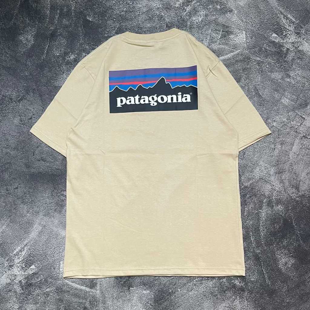 Kaos Patagonia Full Tag Original Katun Combad24s Tshirt Pria Terbaru Lengan Pendek Kaos Distro Baju 