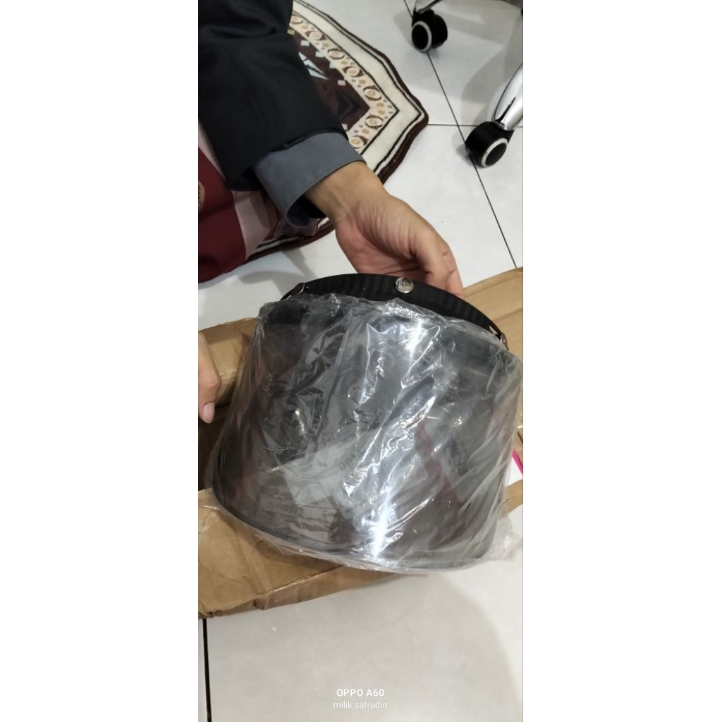 kaca helm bogo datar flat