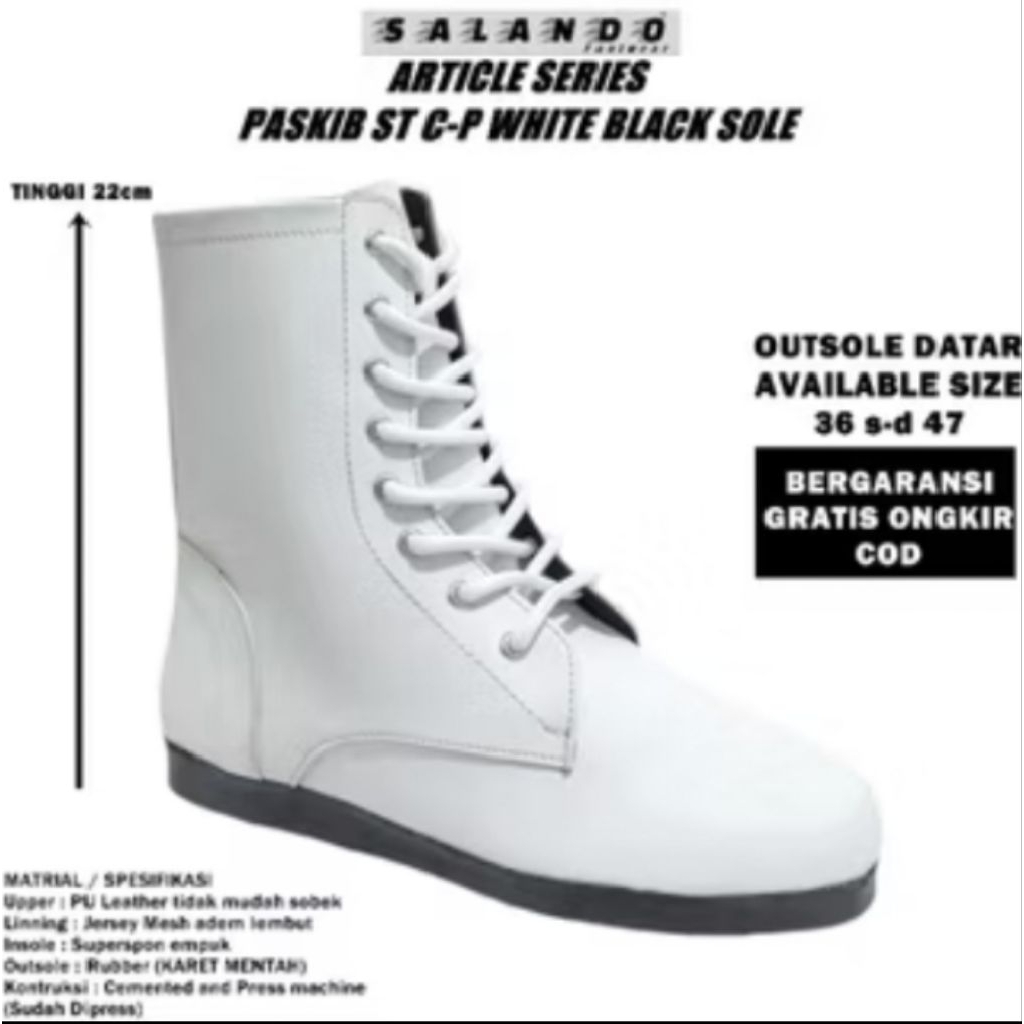 Sepatu Paskibra Mayoret LKBB & Drumband Pria & Wanita Sepatu Boots PDL Salando Footwear