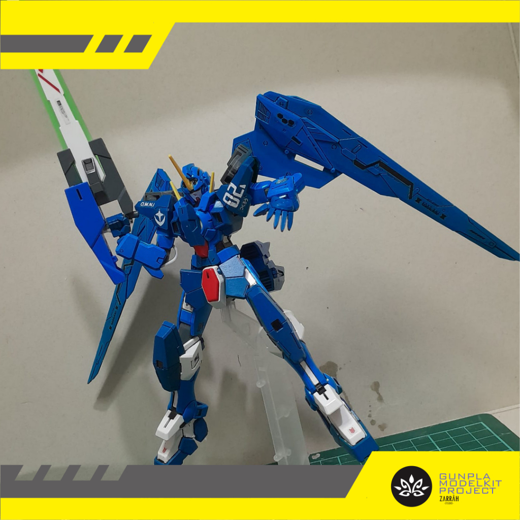 GUNDAM AODYNAMES CUSTOM HG 144 BANDAI BEKAS SECOND