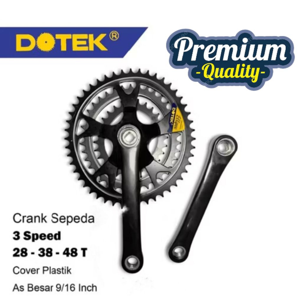 CRANK PIRINGAN TUMPUK SEPEDA MTB MINITRACK FIXIE