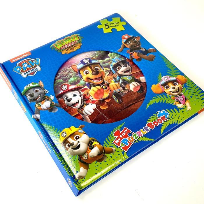Paw Patrol Buku Puzzle Anak Dino Rescue My First Puzzle Book - Jigsaw Puzzles for kids 10-page board