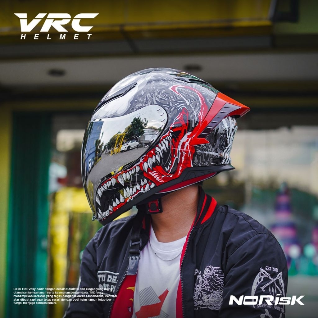 Helm KBR TTC Full Face KBR TTC / VRC motif  / TT COURSE KBR / KBR TTC ISLE ganteng Della porta vrc P