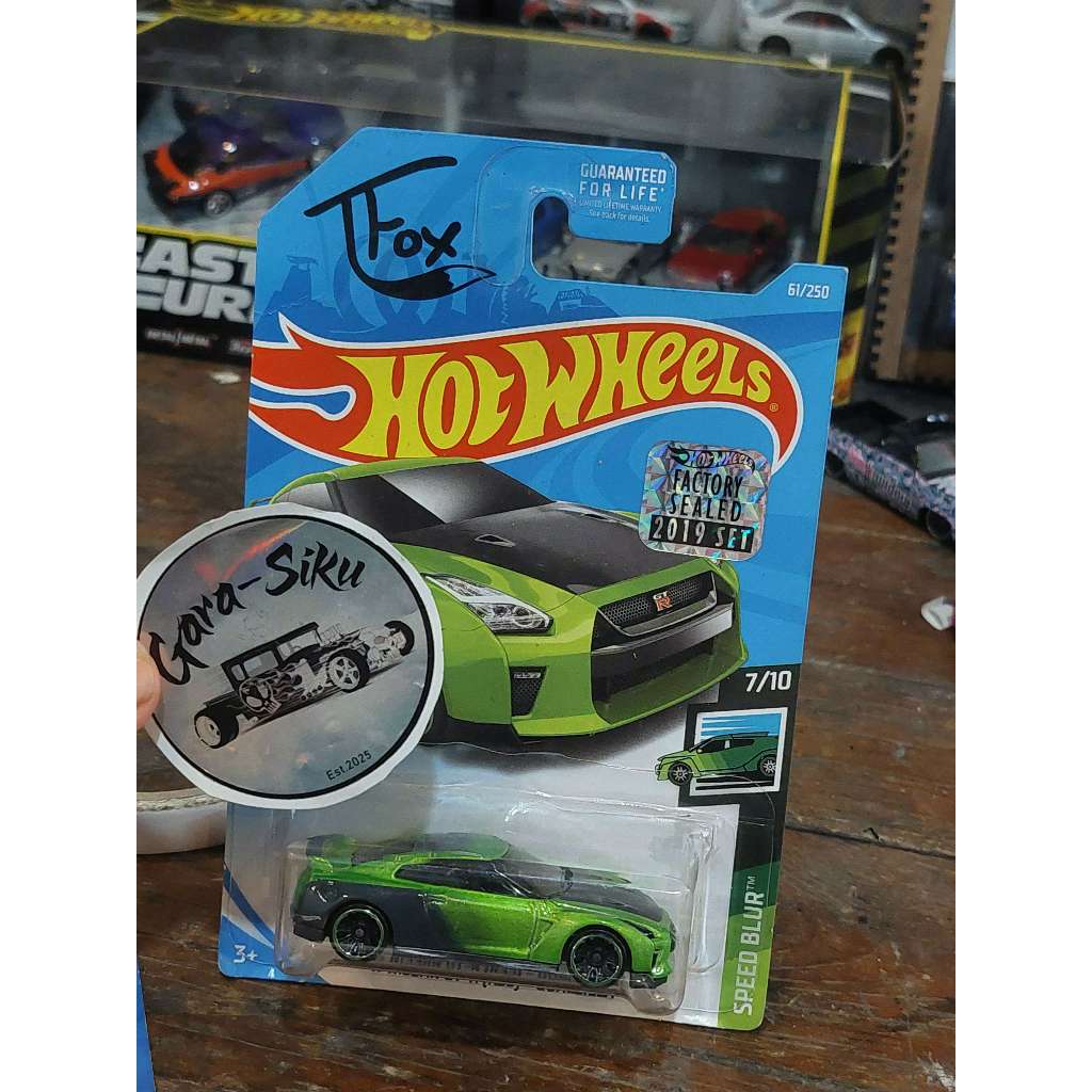 HOT WHEELS 17 NISSAN GT-R (R35) GUACZILLA TFOX FACTORY SEALED 2019
