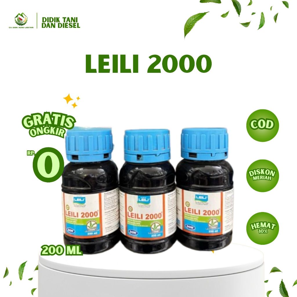 Leili 2000 200ml Pupuk Pelengkap Cair Hormon Alami - Anti Stres dan Busuk - Cocok untuk Semua Tanama