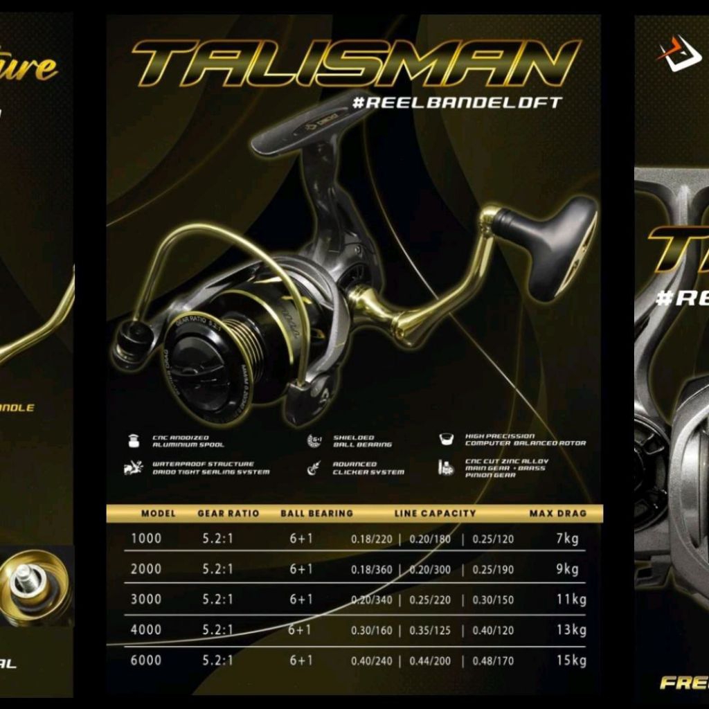 reel pancing daido talisman 1000 2000 3000 4000 6000