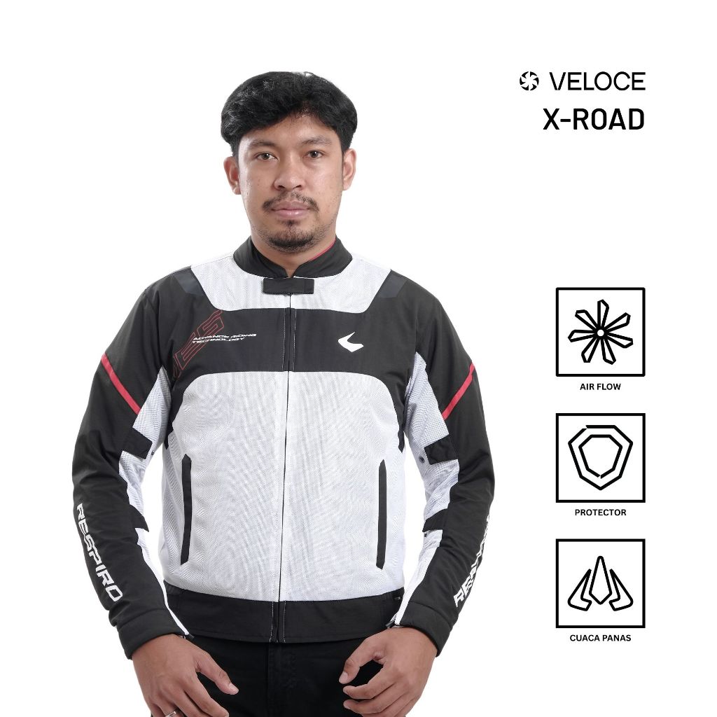 Jaket Respiro X-ROAD | Jaket Motor Harian Pria Windproof