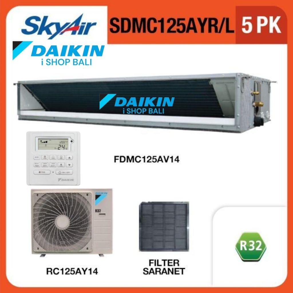Ac Skyair Daikin standart tipe Duct 5 Pk FDMC125AYR Ac Split Duct Daikin 5 Pk