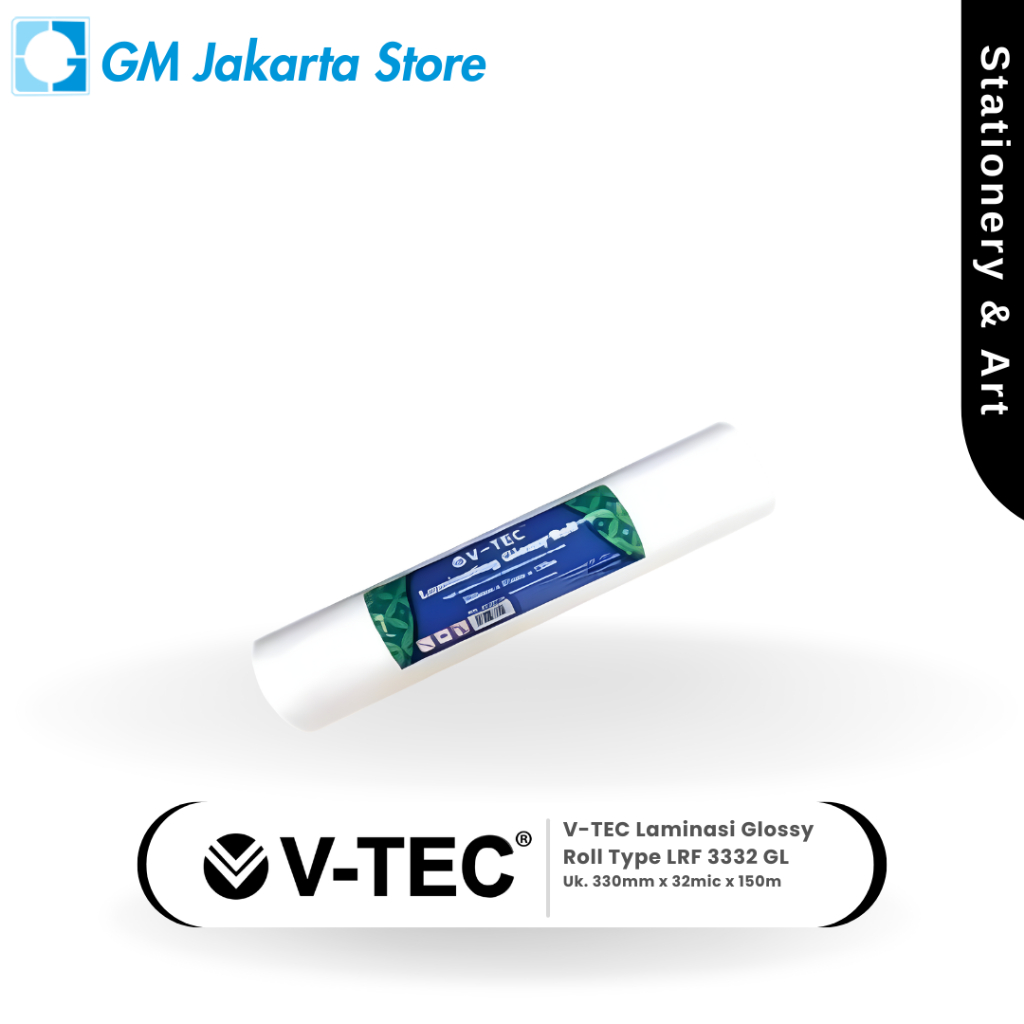 V-TEC Laminasi Glossy Roll Type LRF 3332