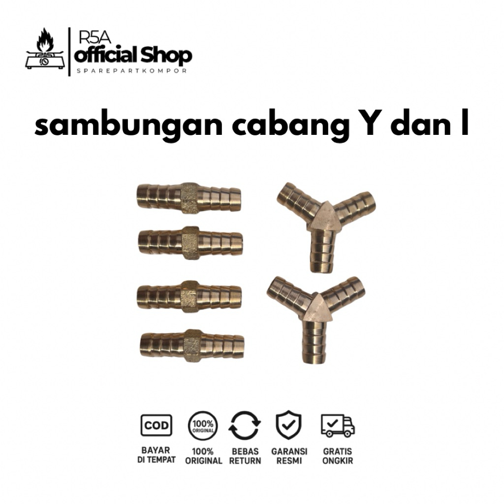 sambungan selang gas /cabang selang kompor gas 2 dan 3