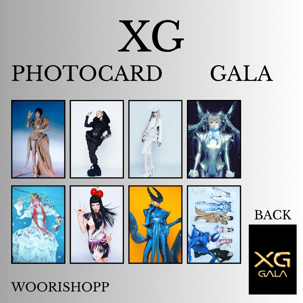 PHOTOCARD XG GALA 2SISI 8 PCS KPOP CARDS UNOFFICIAL CHISA HINATA JURIA JURIN MAYA HARVEY COCONA
