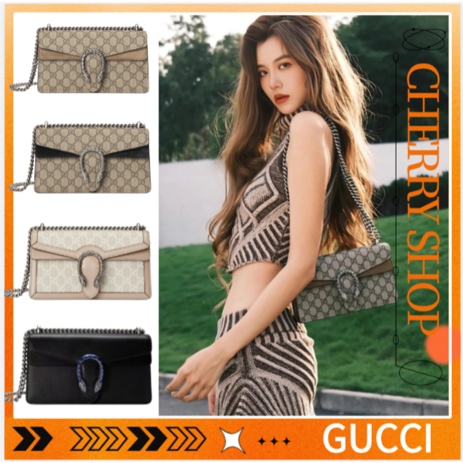 100% authentic Gucci  Dionysus GG small shoulder bag/tas bahu kecil wanita/tas perempuan