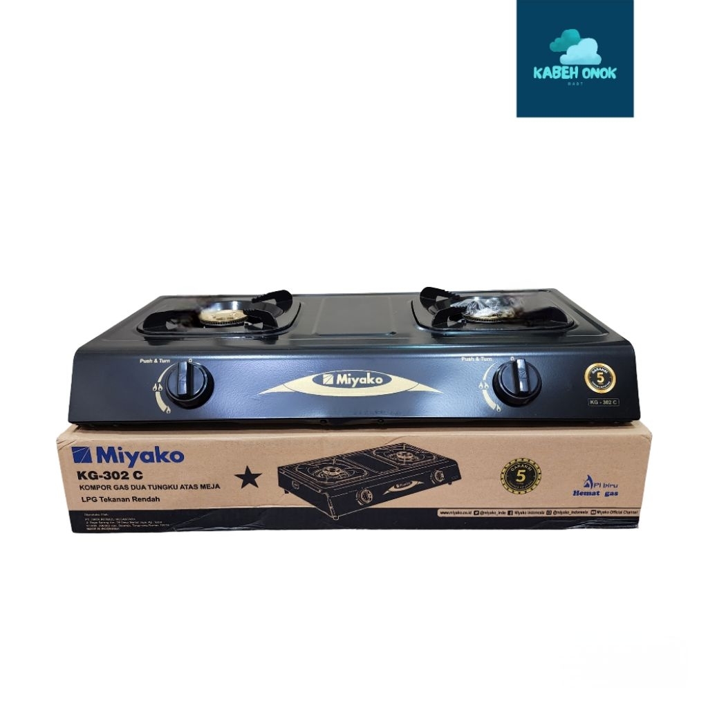 Kompor Gas Miyako KG 302 C / Miyako KG 302 C 2 Tungku