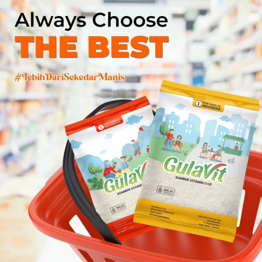 Gulavit Gula Pasir Kristal 1kg/Gula Pasir Gulavit 1 kg/Gulavit Kuning